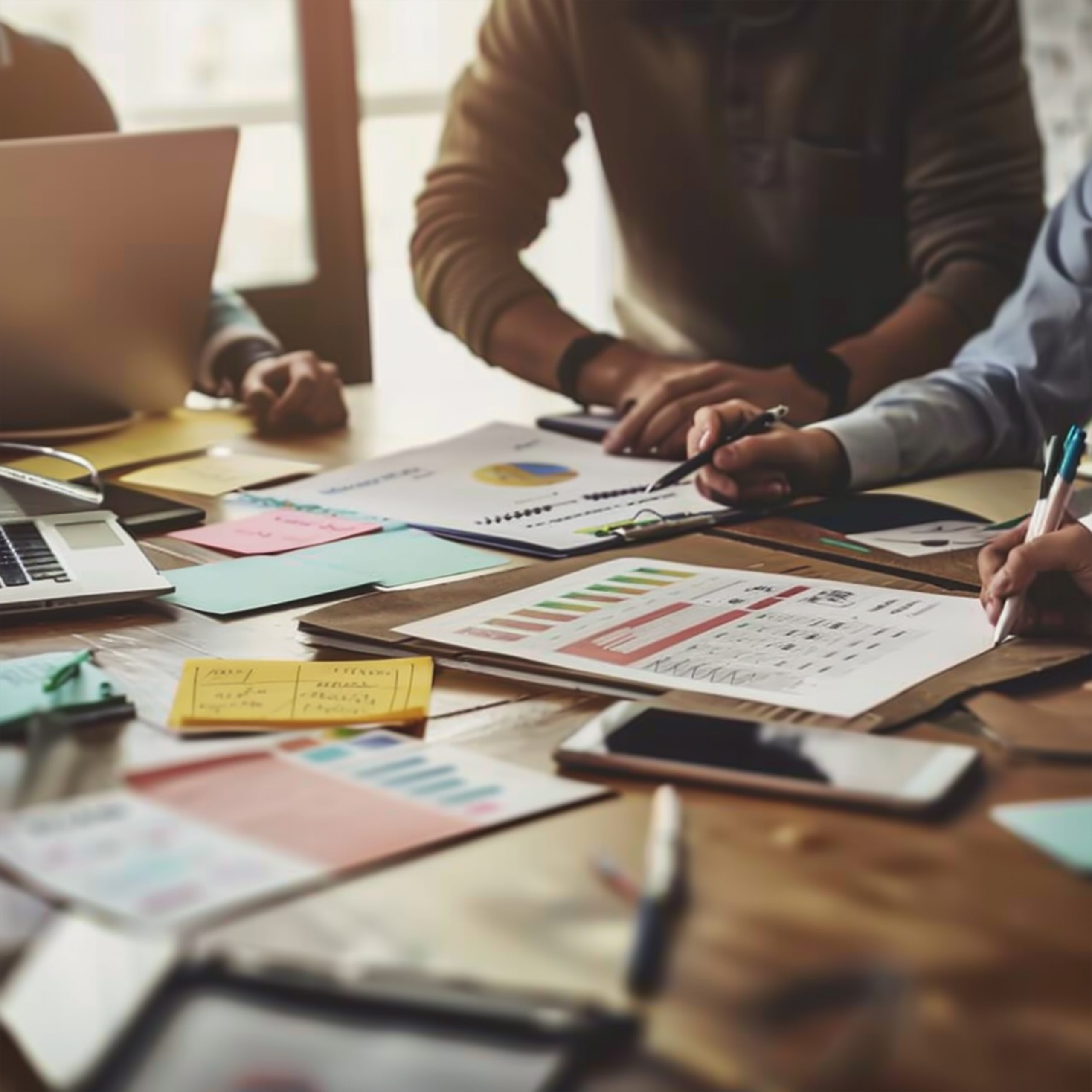 vecteezy_business-people-are-discussing-financial-figures-and_48389033